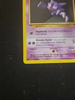 Pokemon TCG Haunter 1999 Base Set, #29/102, Regular Uncommon Card - Image 5