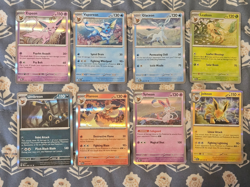 Eevee Prismatic Evolutions 8 Card Set Eeveelutions Pokemon - Image 1
