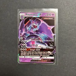 Pokemon TCG Naganadel GX Ultra Rare Holo Ultra Beast 56/131 Sm-Forbidden Light - Image 1