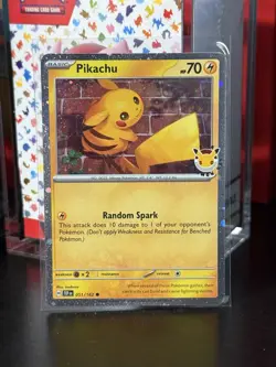 Pikachu 51/162 Stamped 2026 Pokemon Day 30th Anniversary Promo TCG - Image 1