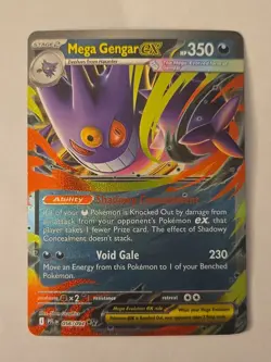 Pokemon TCG Mega Gengar Ex - ME02: Phantasmal Flames 56/94 Double Rare NM - Image 1