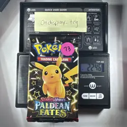 22.46g Paldean Fates Booster Pack Pokemon TCG New Sealed - Image 1