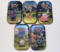 Pokemon TCG Ascended Heroes Mini Tins - FULL SET / SEALED x5 FREE SHIPPING✅ 🚚 - Image 1