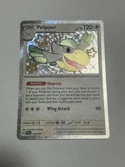 Pokemon - Pelipper - 204/091 - SV: Paldean Fates - Holo - Shiny Rare NM - Image 1