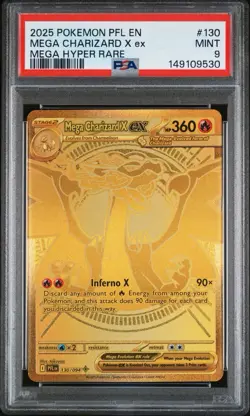 Pokemon Mega Charizard X ex Phantasmal Flames Mega Hyper Rare 130/094 EX Holo M… - Image 1
