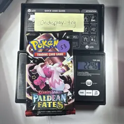 22.46g Paldean Fates Booster Pack Pokemon TCG New Sealed - Image 1