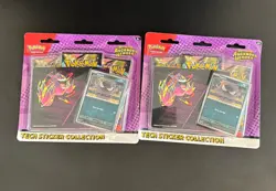 Pokemon Ascended Heroes Gastly Tech Sticker Collection 2x 3 Pack Blisters - Image 1