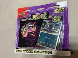 Pokemon TCG Ascended Heroes Gastly Tech Sticker Blister Sealed Booster Packs New - Image 1