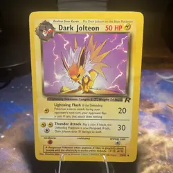 Pokemon Dark Jolteon 50HP Uncommon Regular Team Rocket 38/82 Wizards Arita - Image 1