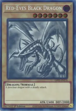 Near Mint, English Yu Gi Oh Red-Eyes Black Dragon - GFP2-EN176 - Ghost Rare - 1s - Image 1