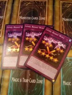 3x Level Resist Wall 1st Edition Super Rare EGO1-EN005 Yu-Gi-Oh! - Image 1