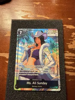 Ms. All Sunday - OP14-084 SR - Alt Art - English - The Azure Sea’s Seven - Image 3