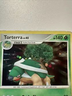 Torterra 17/130 LP Diamond and Pearl Holo Foil Pokemon Card - Image 3