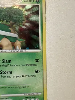 Torterra 17/130 LP Diamond and Pearl Holo Foil Pokemon Card - Image 5