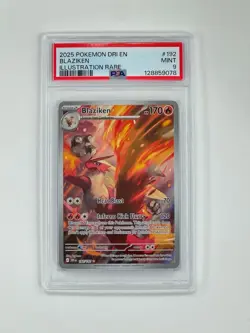 Blaziken - 192/182 - Destined Rivals - PSA 9 - Illustration Rare - Pokemon Card - Image 1