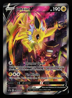 Jolteon V SWSH183 Sword & Shield Promo Pokemon Card - Image 1