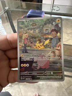 Pokemon TCG Scarlet & Violet Pikachu Illustration Card 173/165 M/Nm Condition - Image 1