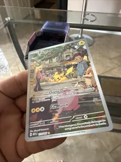 Pokemon TCG Scarlet & Violet Pikachu Illustration Card 173/165 M/Nm Condition - Image 2