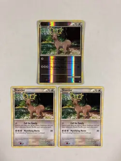 Pokemon TCG Stantler 64/95 reverse holo card Unleashed (+ 2 common Stantler) - Image 1