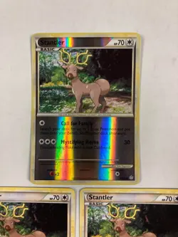 Pokemon TCG Stantler 64/95 reverse holo card Unleashed (+ 2 common Stantler) - Image 2