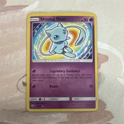 Pokemon Shining Mew 40/73 Shining Legends Shiny Holo Rare Basic Card 2017 - Image 1
