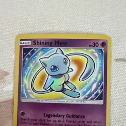 Pokemon Shining Mew 40/73 Shining Legends Shiny Holo Rare Basic Card 2017 - Image 3