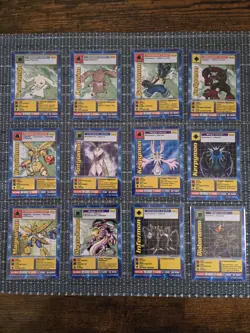 Vintage Digimon Complete 12 Card Movie Promo Set Diaboromon Terriermon ++++ - Image 1