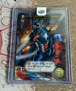 A DAY UNLIKE ANY OTHER: CAPTAIN AMERICA card Marvel Legendary CCG TCG Upper Deck - Image 1