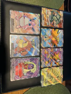 Pokemon 151 Holo Full Art Card Lot Giovanni's Charisma Erika's Invitation - Image 2