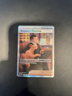 Pokemon 151 Holo Full Art Card Lot Giovanni's Charisma Erika's Invitation - Image 3