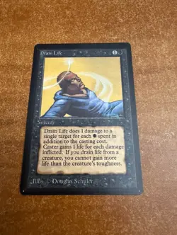 Drain Life Beta MP MTG Magic the Gathering NM - Image 1
