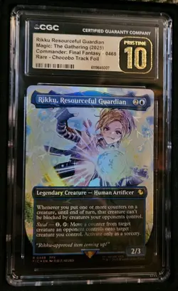 Rikku, Resourceful Guardian #0468 Chocobo Track Foil Borderless CGC PRISTINE 10 - Image 1