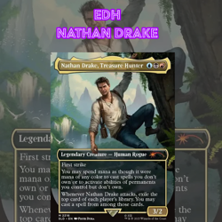 EDH - Nathan Drake, MTG Commander Deck, Bracket 2-3, Secret Lair - Image 1