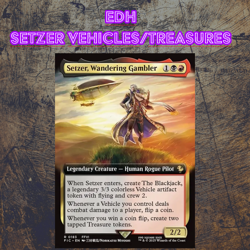 EDH - Setzer Vehicles & Treasures, MTG Commander Deck, Bracket 2, Final Fantasy - Image 1