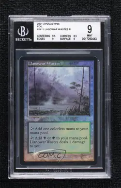 Llanowar Wastes Foil Magic: Apocalypse BGS 9 MINT 2001 - Image 1