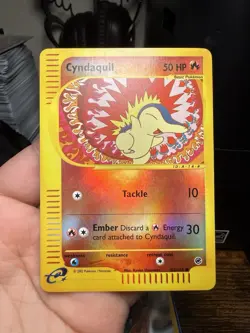 Pokemon Cyndaquil 105/165 Expedition Base Set Reverse Holo - Image 1