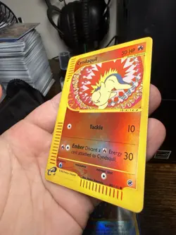 Pokemon Cyndaquil 105/165 Expedition Base Set Reverse Holo - Image 3