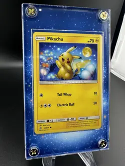 Pikachu 56/236 - Sun & Moon Unified Minds NM Pokemon Card + Extended Art Case - Image 4