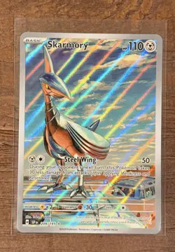 Pokemon TCG Skarmory 209/191SV08: Surging Sparks Illustration Rare Holo Card🔥 - Image 1