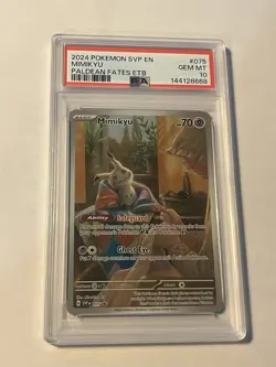 2024 POKEMON SV: SCARLET & VIOLET PROMO #075 MIMIKYU HOLO PSA 10 - US SELLER - Image 1