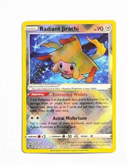 Radiant Jirachi ~ Pokemon Silver Tempest ~ Radiant Rare Holo 120/195 - Image 1
