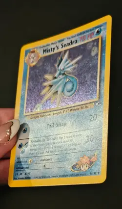2000 Pokemon Gym Heroes Misty's Seadra Prerelease Holo Rare #9/132 - Image 3