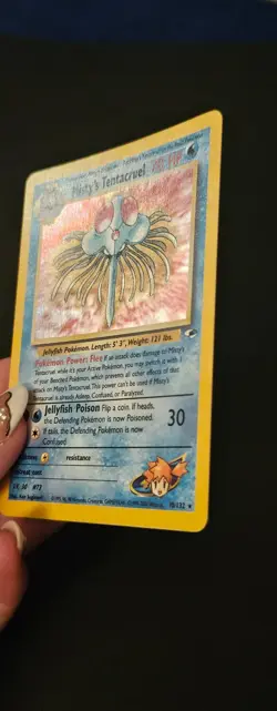 Pokemon TCG MISTY'S TENTACRUEL - 10/132 - HOLO - RARE - GYM HEROES (2000) - Image 2
