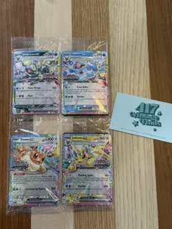 (4) Lot Pokemon Prismatic Evolutions SEALED Promos Umbreon Eevee Jolteon Glaceon - Image 1