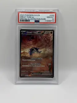 Pokemon Great Tusk EX Special Illustration SV Base Set 246/198 PSA 10 - Image 1