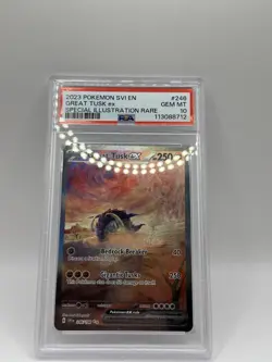 Pokemon Great Tusk EX Special Illustration SV Base Set 246/198 PSA 10 - Image 3