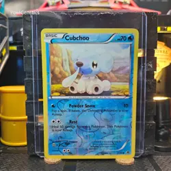 Cubchoo Emerging Powers Reverse Holo Pokemon TCG 28/98 Black & White Common - Image 1
