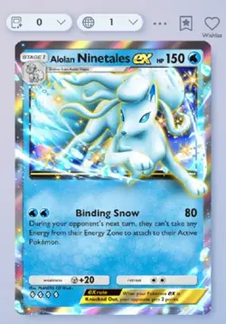 Pokemon TCG Pocket - Ninetales Ex - Fantastical Parade - English - Image 1