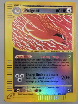 Pokemon Base Set Expedition #22/165 Reverse Holo PIDGEOT (NOT PLAYED) - Image 1