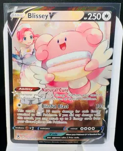 Pokemon Blissey V Full Art Ultra Rare Holo Silver Tempest TG22/TG30 250 HP - Image 1